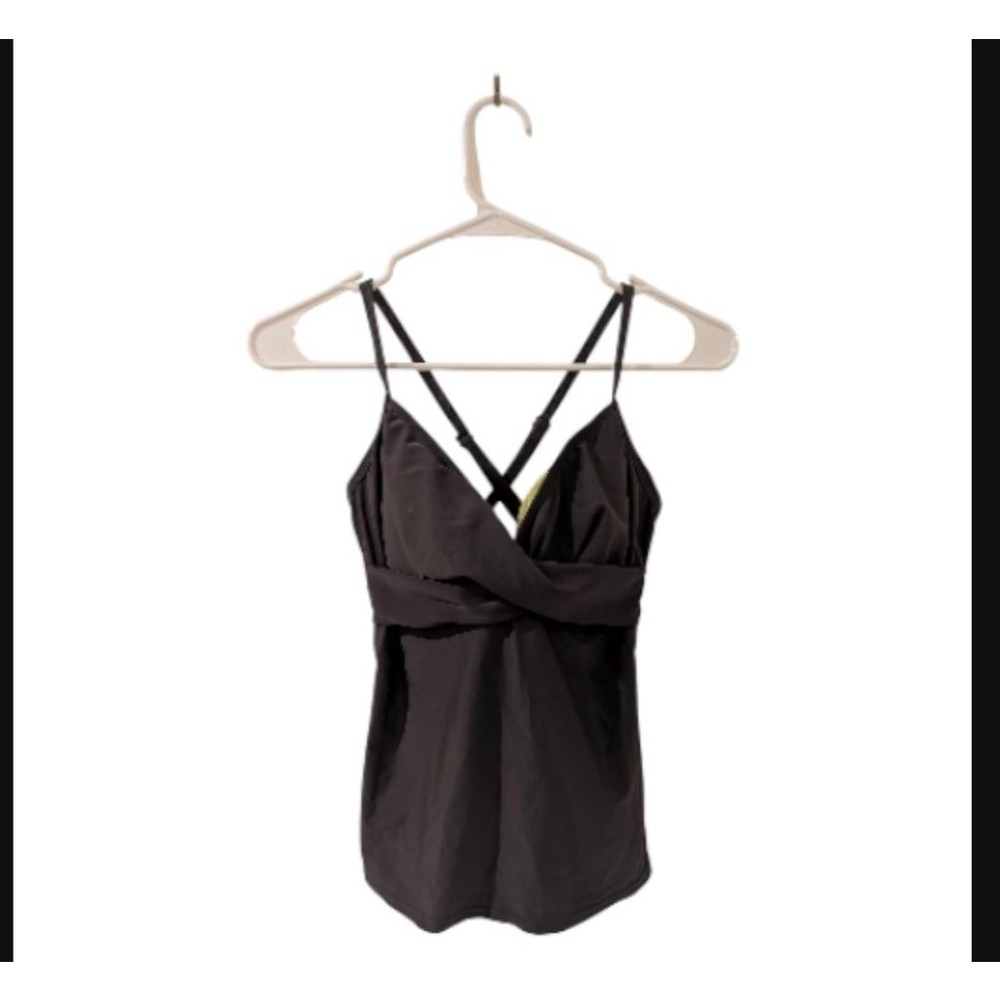 Women's Athleta Tank Top Size 32D/30DD Gray Black